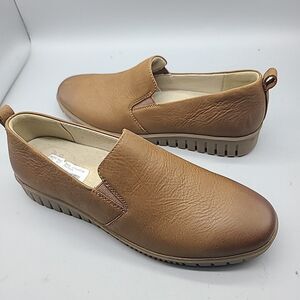 Dansko Linley Women Sz 9.5-10/ 40 Loafers Tan Leather Slip On Casual Shoes  New